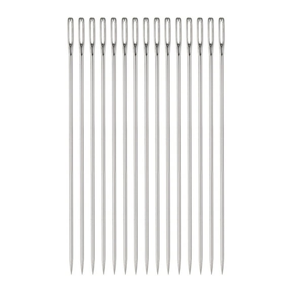 Uxcell Beading Needles 1.6mm Dia Long Straight Sewing Needles 4Inch 15 Pack