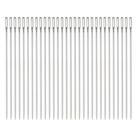 Uxcell Beading Needles 1.6mm Dia Long Straight Sewing Needles 4Inch 30 Pack