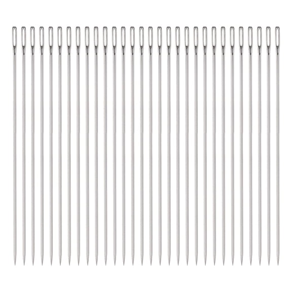 Uxcell Beading Needles 1.6mm Dia Long Straight Sewing Needles 5Inch 30 Pack