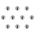 thumbnail image 1 of Uxcell Beads 4mm Stainless Steel 1.2mm Hole Dia Bead for DIY Crafts, Silver Tone 10 Pack, 1 of 6