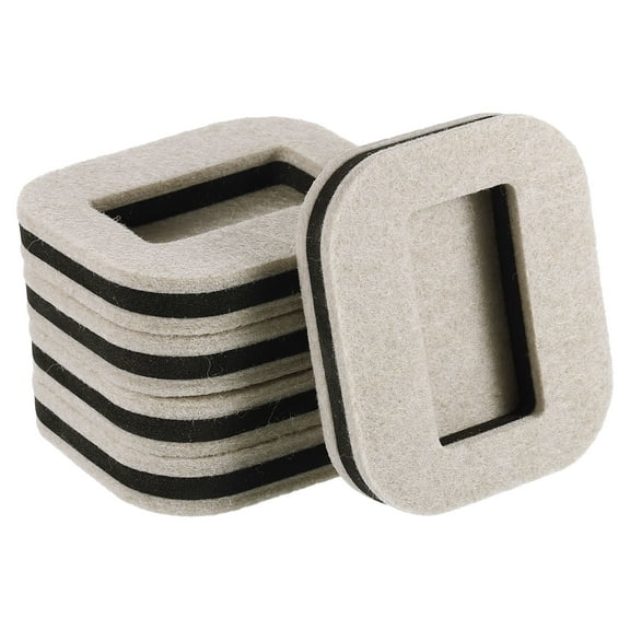Uxcell Bed Stoppers Furniture Stopper, 5 Pack 3.15" x 2.76" Furniture Caster Cups, White