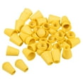 thumbnail image 1 of Uxcell Bell End Stopper, Cord Rope Lock for Drawstring Bag, Yellow 20 Pack, 1 of 5