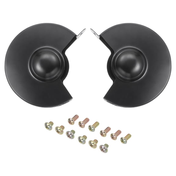 Uxcell Bench Grinder Wheel Shroud 5.9" Carbon Steel Guard Cover with M5*6 M5*10 for Bench Grinder Polisher, Black