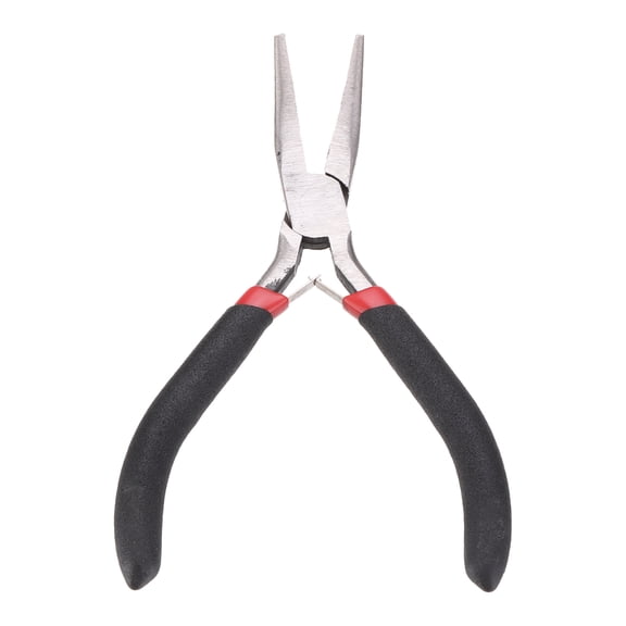 Uxcell Bend Nose Pliers 4.5" Mini Jewelry Pliers Bent with Non-slip Handle Chain-Nose Pliers for Jewelry Making Hand Tools Hobby Work Craft, Green
