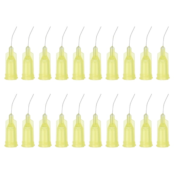 Uxcell Bent Blunt Tip Dispensing Needles, 200 Pcs 0.5 Inch 32G Industrial Liquid Dispenser Needle with Lure Lock
