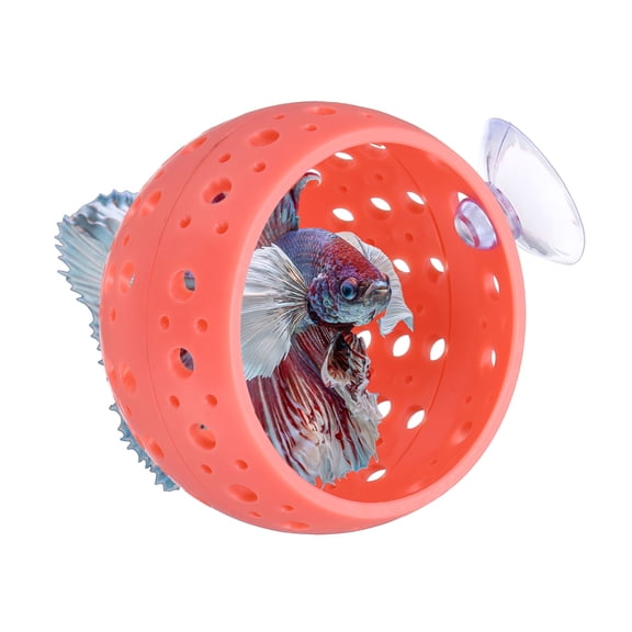 Uxcell Betta Bulb Hide, Bettas Tank Accessories with Suction Cups Aquarium Fish Aquarium Decor, (1Pcs, Pink), Intended for Small Fish / Shrimp / Guppy