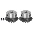 thumbnail image 1 of Uxcell Bevel Gears 1.5M 16 Teeth 6mm Shaft Hole Tapered Bevel Pinion Gear 2 Pack, 1 of 6