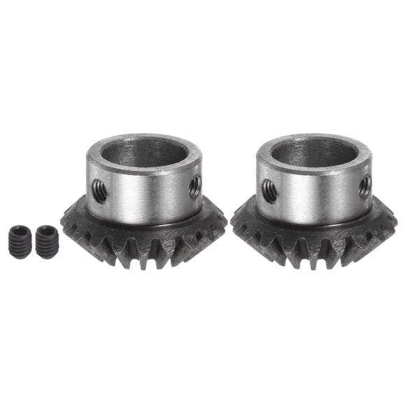 Uxcell Bevel Gears 1.5M 20 Teeth 16mm Shaft Hole Tapered Bevel Pinion Gear 2 Pack