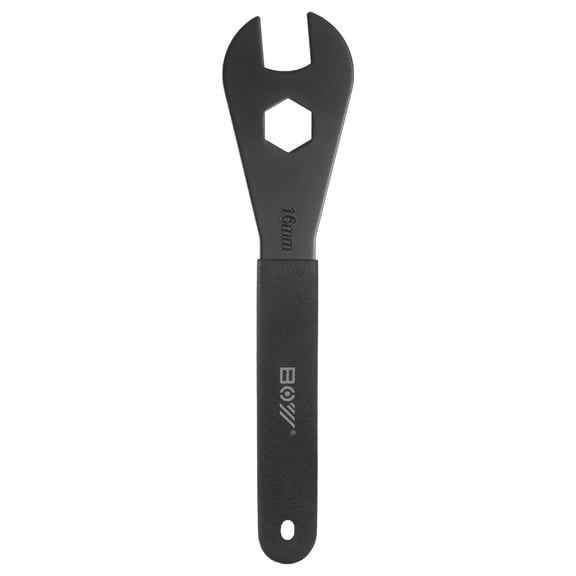 Uxcell Bicycle Cone Wrench Tool 16mm Bike Pedal Cone Cycling Spanner Wheel Hub Axle Nut Install Remover Wrenches Repair Tool for Mountain Road Bike, Black