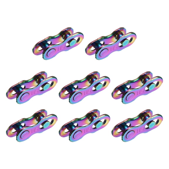 Uxcell Bicycle Missing Link, 11 Speed Reusable Bike Chain Master Quick Link Bicycle Chain Replacement Kit Coupling 8Pairs & Colorful - Fitting For(Mountain/Road/Racing Bikes)