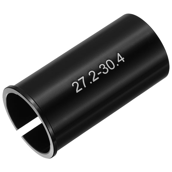 Uxcell Bicycle Seat Post Adapter Shim, 27.2 to 30.4 mm & Alloy & Black & 1 Pack Bike Seat Tube Seat Post-Fitting for (Outdoor/Mountain/Road/City Bike/Electric Bicycle)