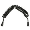 thumbnail image 1 of Uxcell Bidet Sprayer Tube, 3 M Bidet Spring Hose Flexible Shower Tube, Black, 1 of 6