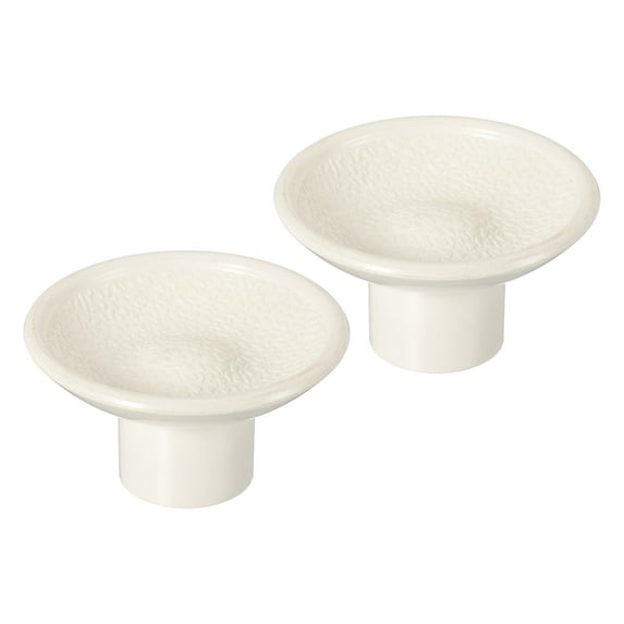 Uxcell Bifold Door Hardware, 1.8 Inch Bi-Fold Door Pull Knob Cabinet Knobs Bifold Closet Door Hardware Repair Part Kit for Folding Closet Sliding Door, White 2Pcs