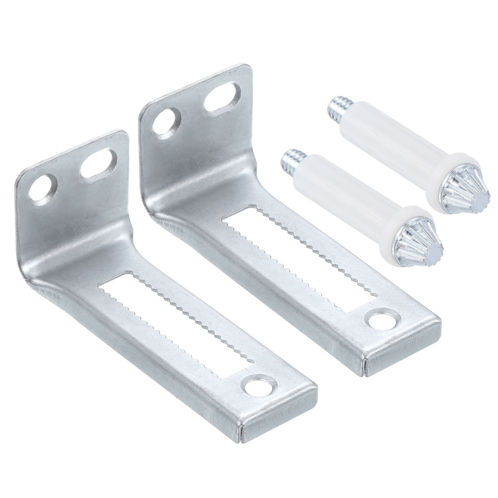 Uxcell Black Plastic Door Hinges - Foldable Flap Style, 50x50mm, Pack Of 2 - Easy Install For Home Doors