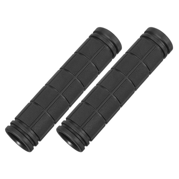 Uxcell Bike Handlebar Grips, Non-Slip Rubber Bicycle Handle Bar Grip Black 4.72"x0.87"