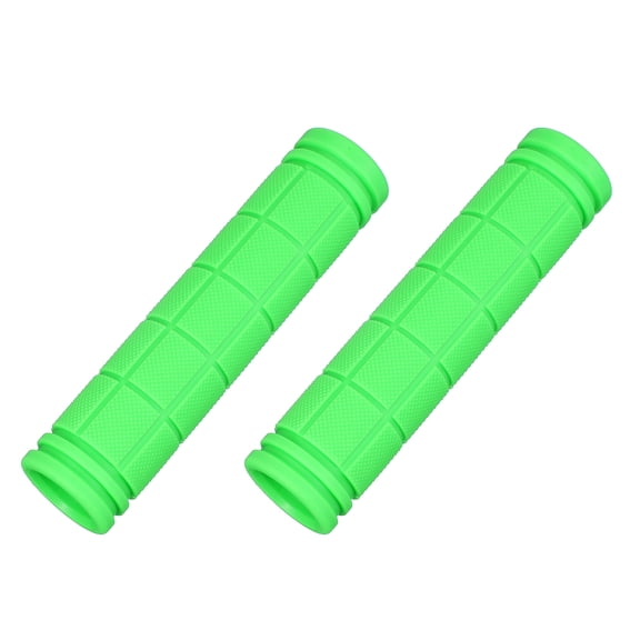 Uxcell Bike Handlebar Grips, Non-Slip Rubber Bicycle Handle Bar Grip Grass Green 4.72"x0.87"