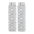 thumbnail image 1 of Uxcell 2 Pack Aluminum Alloy Bike Pegs Anti-Skid Fit 3/8 inch Axles with Stripe White, 1 of 7