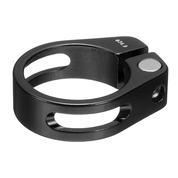 Uxcell Bike Seat Post Clamp 34.9mm Bicycle Locking Ring with M4 Hex Screw, Black