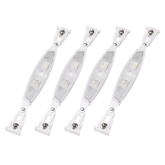 Uxcell Bike Spoke Reflectors 4 Pack- Silver Plastic Bike Wheel Reflectors, Bicycle Spoke Reflector for Night Riding Bicycle Warning Accessories for Road Mountain Adult Bikes