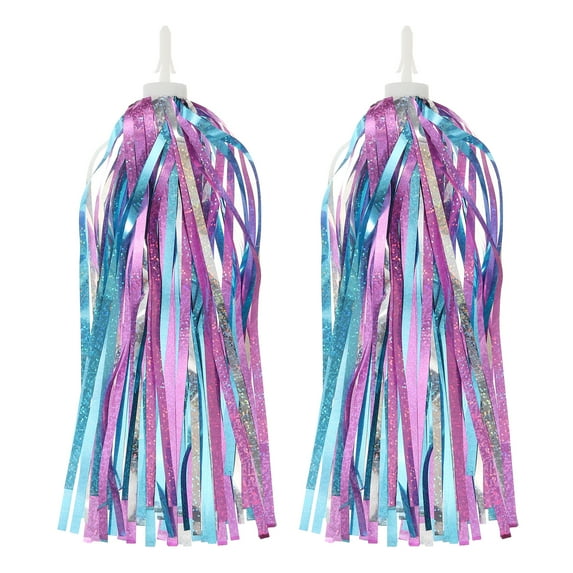 Uxcell Bike Streamers Scooter Handlebar Tassels Grips Ribbon Blue Pink