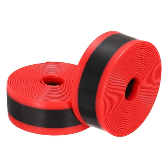 Uxcell Bike Tire Liner, Bike Tube Protectors Anti Puncture TPU Flat Tire Liner 2Pcs & 23x2300x1mm & Red & Fits 700C Road Bike - Fit for (Mountain/City/Road/Gravel/Touring Bicycles)