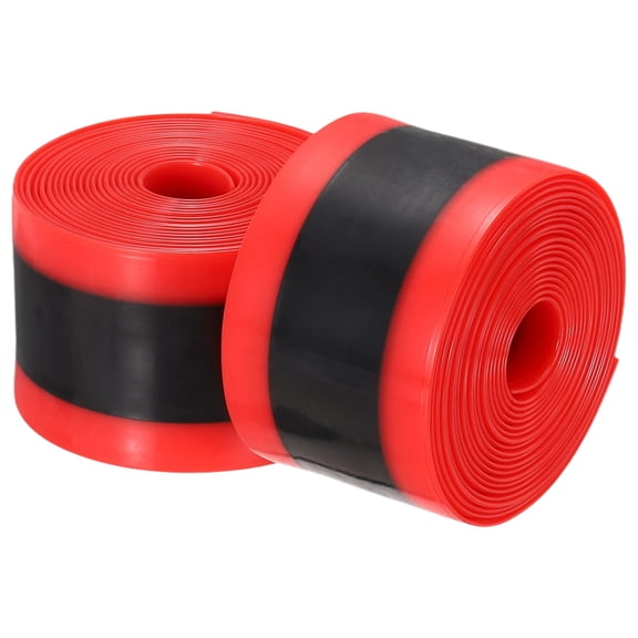 Uxcell Bike Tire Liner, Bike Tube Protectors Anti Puncture TPU Flat Tire Liner 2Pcs & 38x2300x1mm & Red & Fits 29/27.5/26/700C - Fit for (Mountain/City/Road/Gravel/Touring Bicycles)