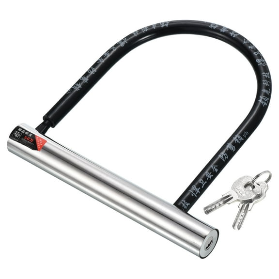 Uxcell Bike U Lock Anti Theft Bicycle Lock with Keys 12mm Security Lock for Scooters E Bike