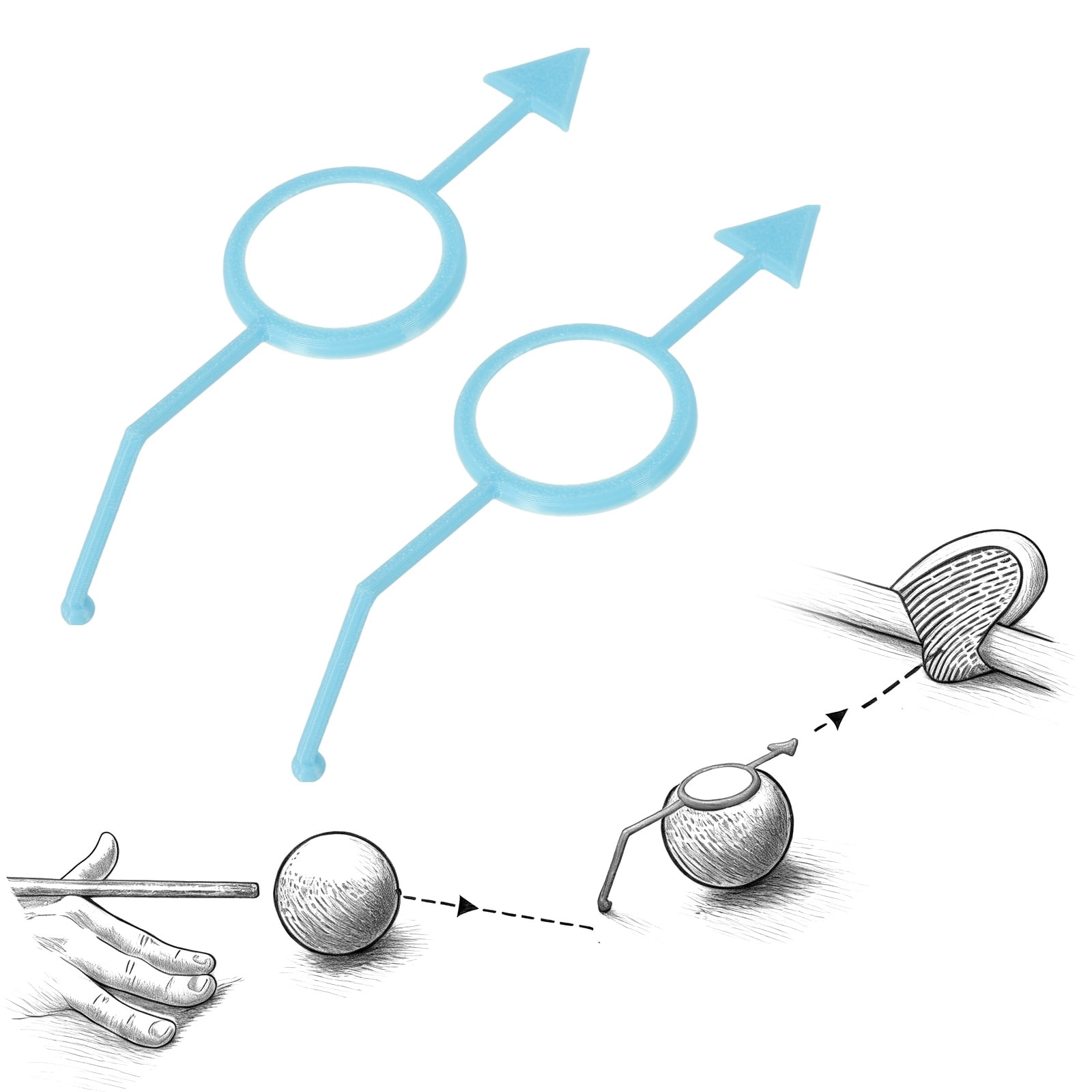 Uxcell Billiards Aiming Trainer, Cue Shot Aiming Aid Precision Pool ...