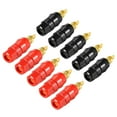 thumbnail image 1 of Uxcell Binding Post Terminal, M5 Thread Power Amplifier Speaker Connector Banana Plug Jack Socket 2-inch Length 5 Pairs, 1 of 4