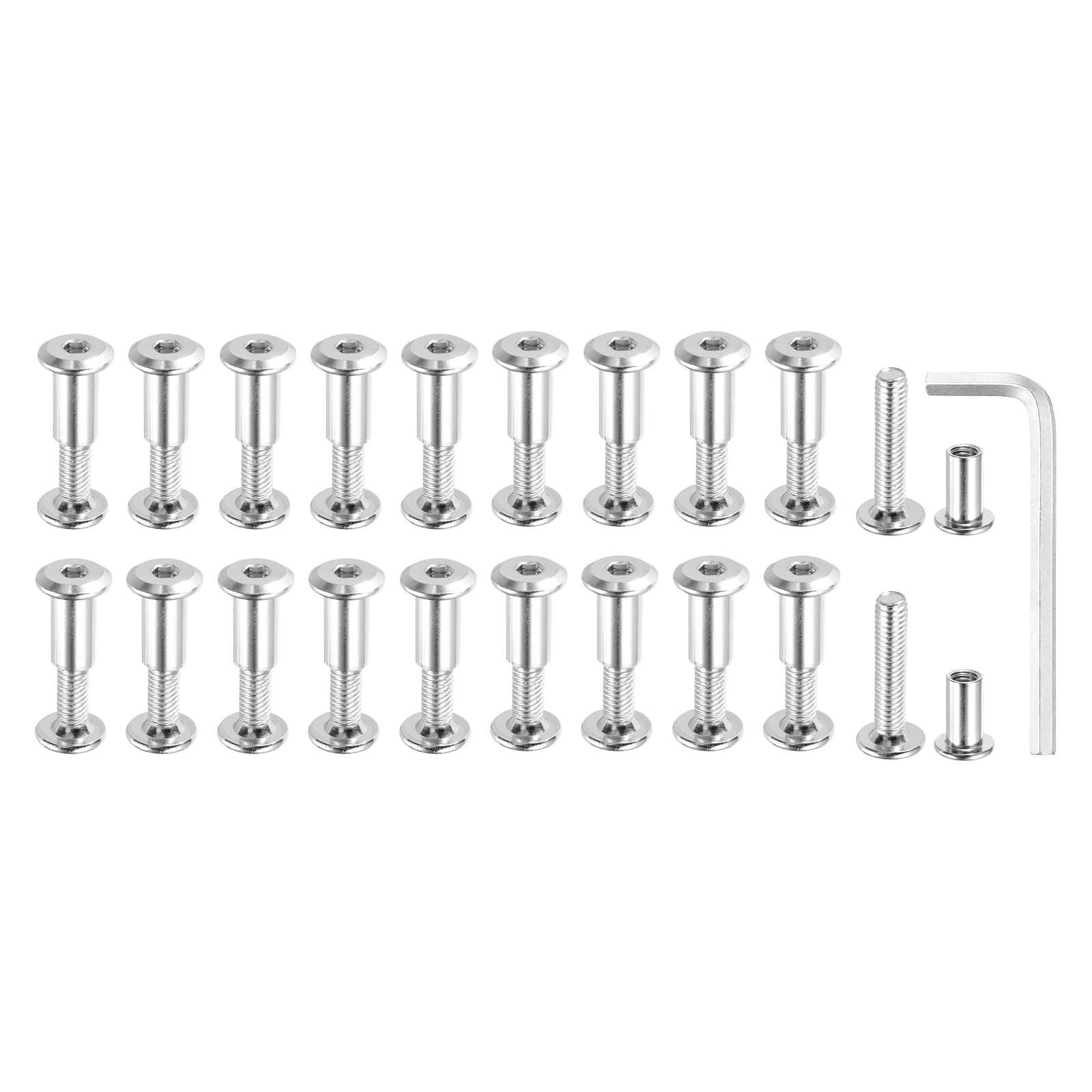 Uxcell Binding Screw Posts Fit for 5/16"(8mm) Hole Dia M6 x 25mm Carbon ...