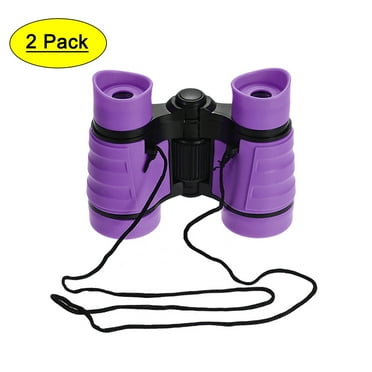 Uxcell Binoculars 4X30 Compact Foldable Binoculars Shock Proof 4.33" x 3.5" x 1.54" Purple 2pcs