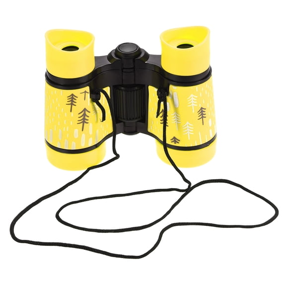 Uxcell Binoculars 4X30 Compact Folding Shockproof Binoculars with Neck Strap Yellow