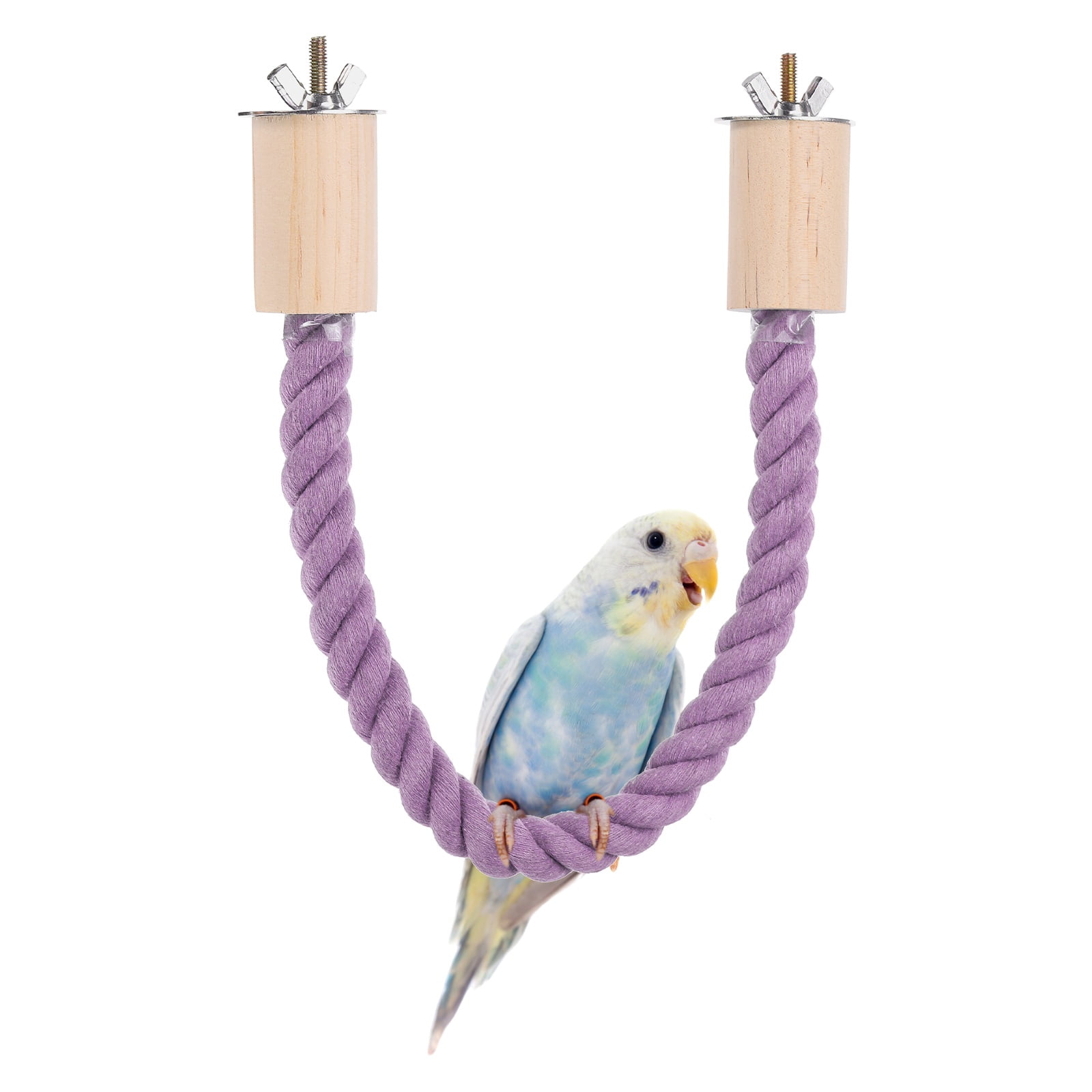 Uxcell Bird Rope Perch Swing Bird Stand Rope Perch 22 Inch Purple ...