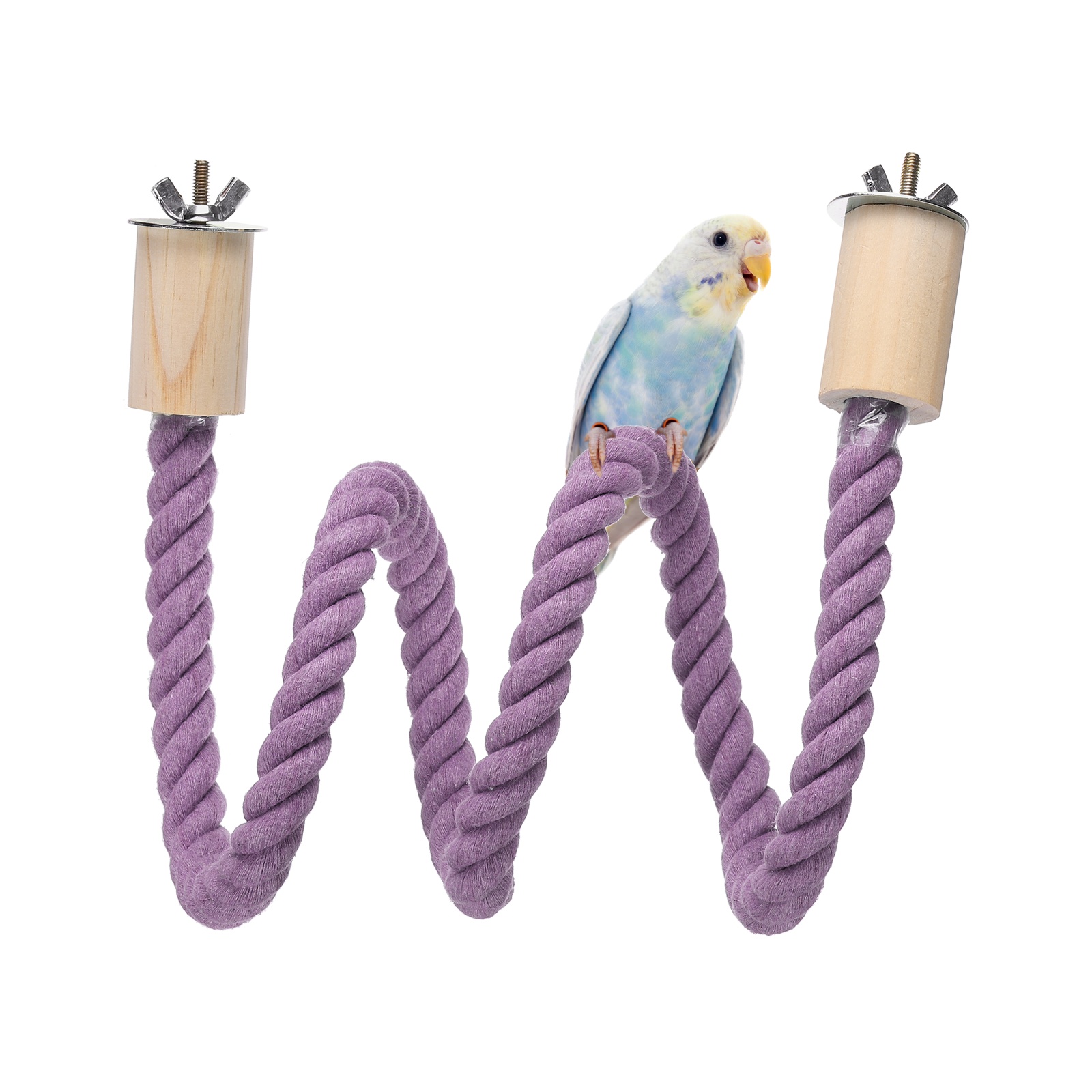 Uxcell Bird Rope Perch Swing Bird Stand Rope Perch 39 Inch Purple ...