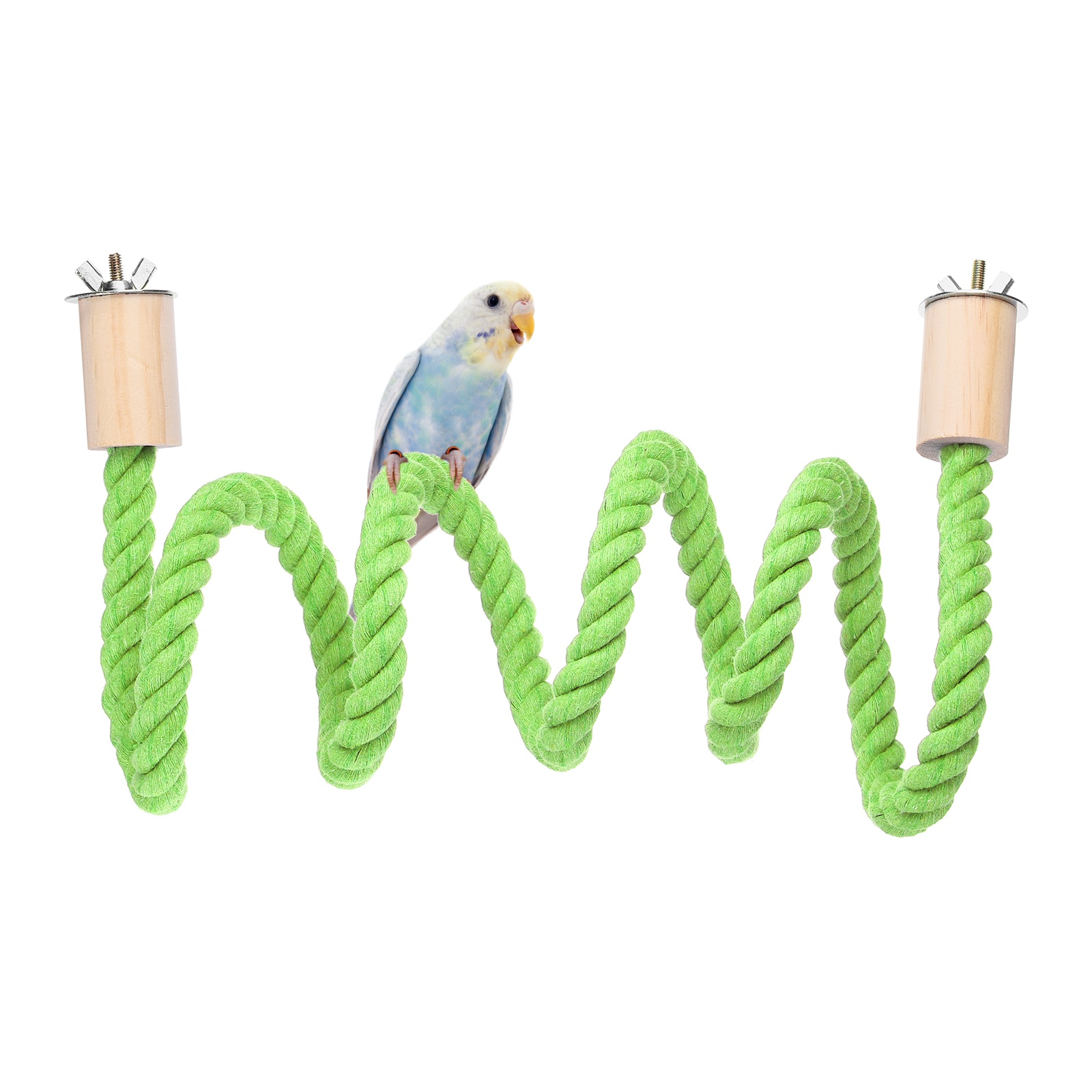 Uxcell Bird Rope Perch Swing Bird Stand Rope Perch 47 Inch Light Green ...