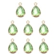 thumbnail image 1 of Uxcell Birthstone Charm Beads Pendant, 8 Pack Crystal Handmade 0.71 x 0.61" for Earrings Necklace Jewelry, Light Green, 1 of 6