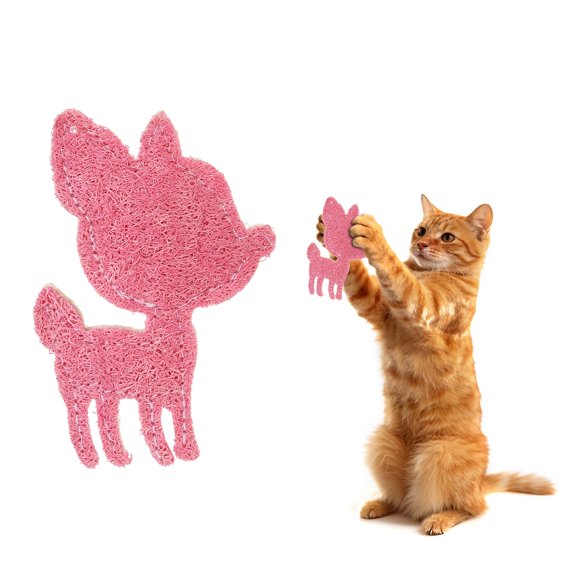 Uxcell Bite Resistant Catnip Playing, Durable and Interesting, Deer Shaped Cat Teeth Chew Playing Catnip Filled (Pink White), Intended for Bedroom / Balcony / Living Room