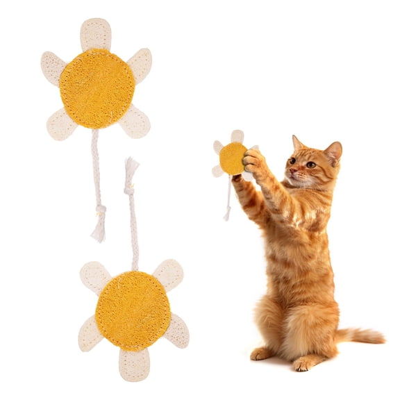 Uxcell Bite Resistant Catnip Playing, Durable and Interesting, Turtle Shaped Cat Teeth Chew Playing Catnip Filled (Yellow White, 2 Pcs), Intended for Bedroom / Balcony / Living Room