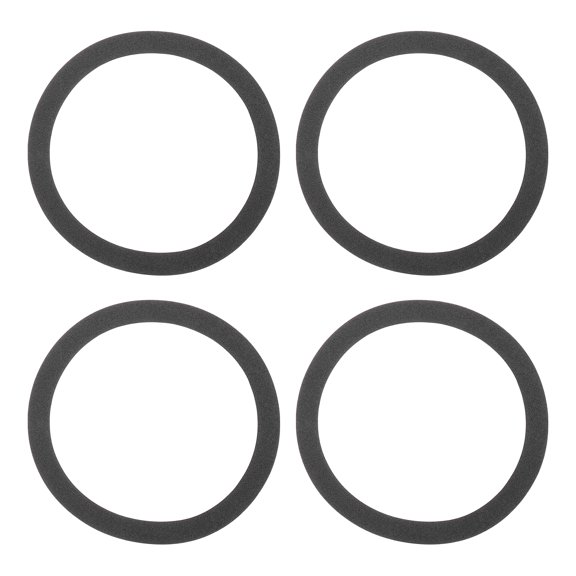 Uxcell Black 3.9 Inch EVA Foam Speaker Edge Surround Rings Replacement Parts for Speaker Repair or DIY 4 Pcs