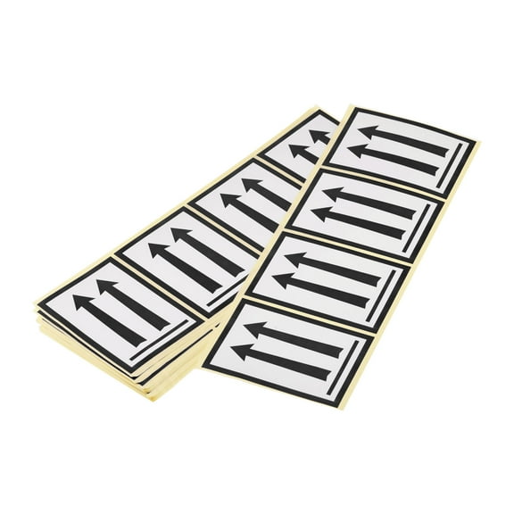 Uxcell Black Arrows This Side Up Safe Handling Stickers for Shipping 50 pcs