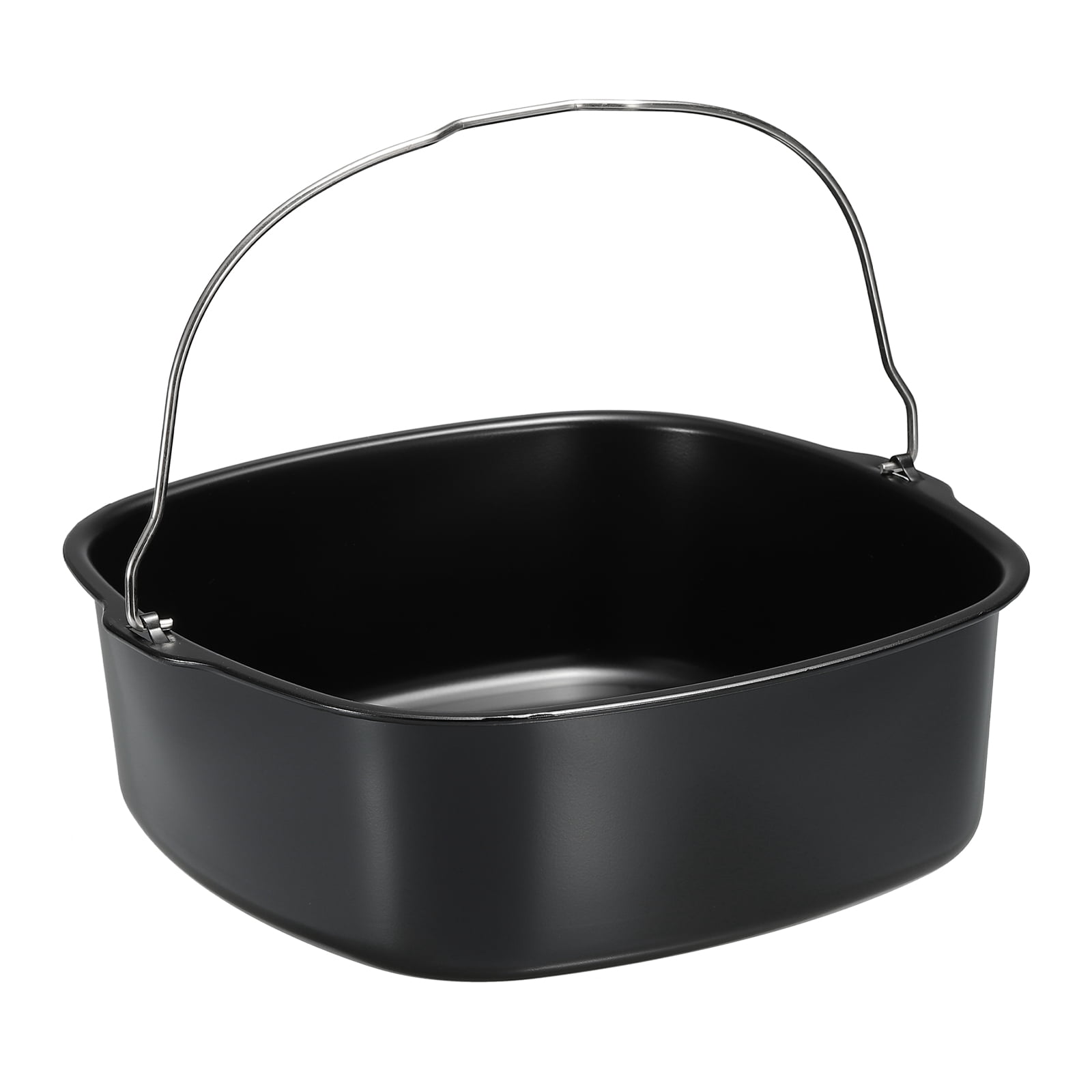 Dda Pan Uxcell Black Baking Pan Universal Air Fryer Accessory Nonstick Coating ...