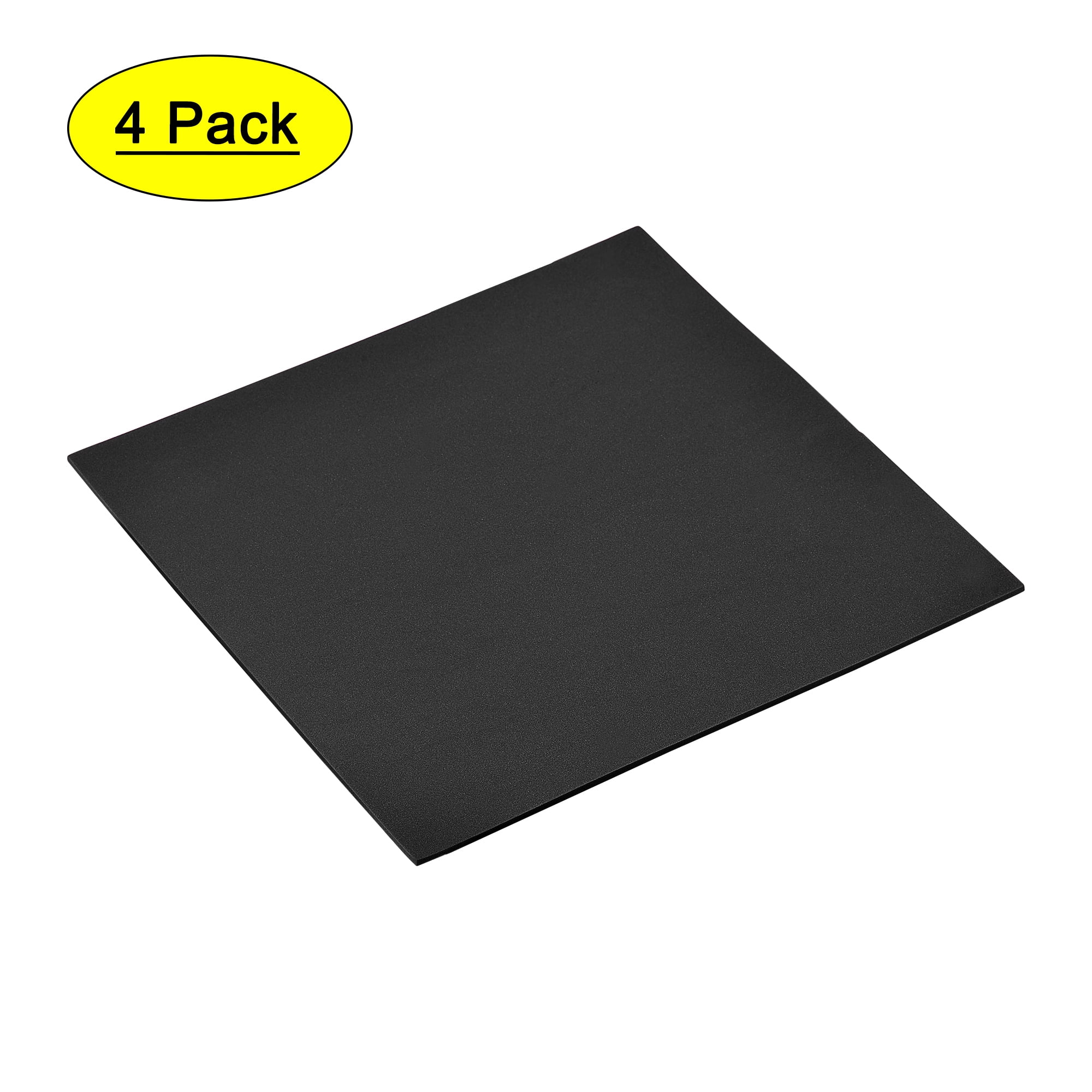Uxcell EVA Foam Sheets Black Self Adhesive Back 6.56ft x 11.8 Inch 1/2/3/