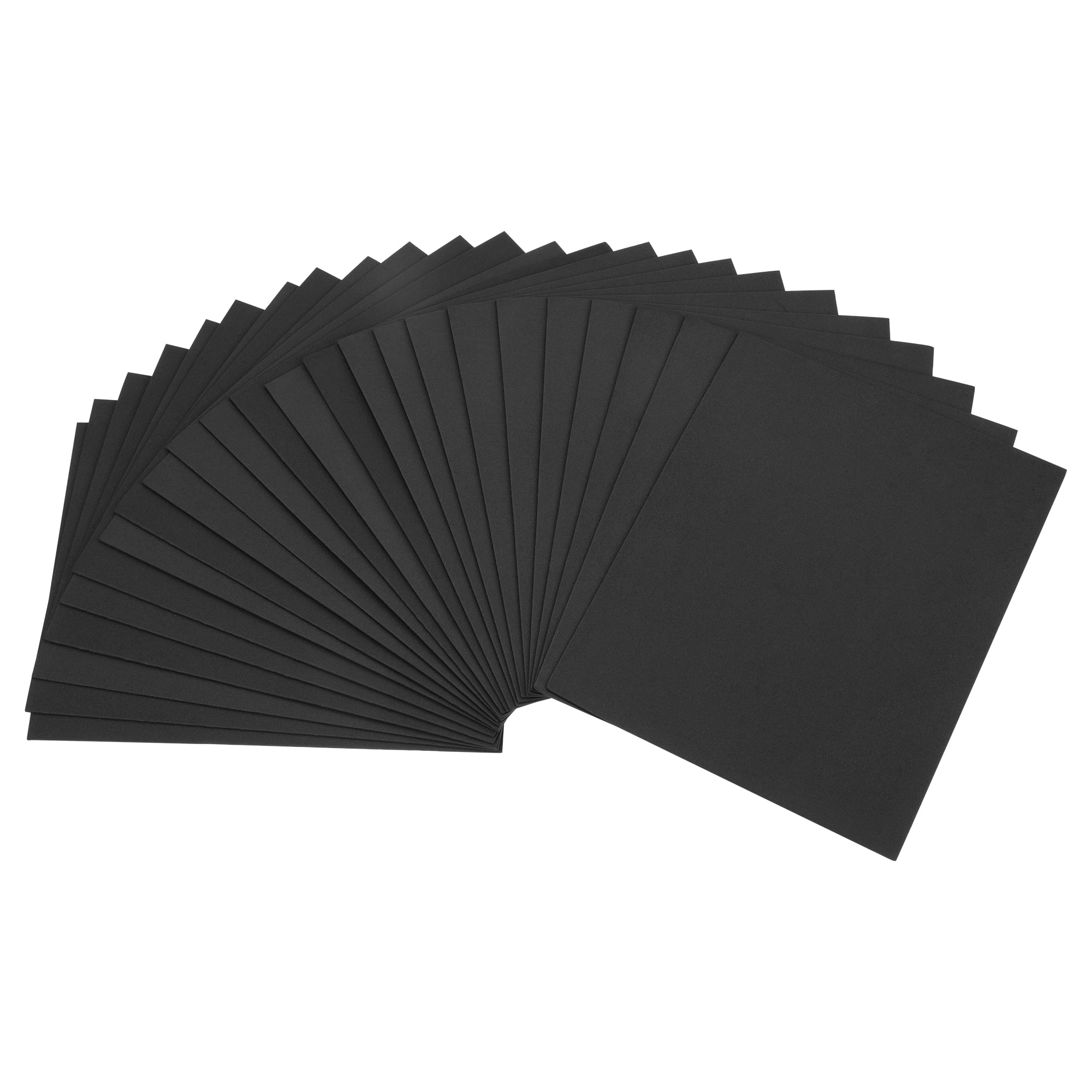 Uxcell Black EVA Foam Sheets 11 x 8 inch 1.7mm Thickness for Crafts DIY
