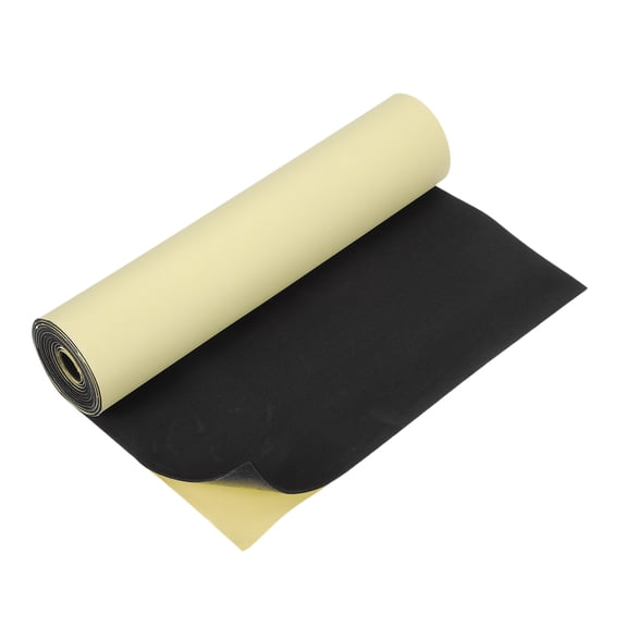 Uxcell Black Foam Sheets, 78"x13"x 1/16" Self Adhesive EVA Foam Roll with Adhesive Backing for Crafts DIY Projects Furniture Protecting Gap Filling