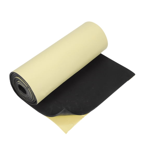 Uxcell Black Foam Sheets, 78"x13"x 3/16" Self Adhesive EVA Foam Roll with Adhesive Backing for Crafts DIY Projects Furniture Protecting Gap Filling