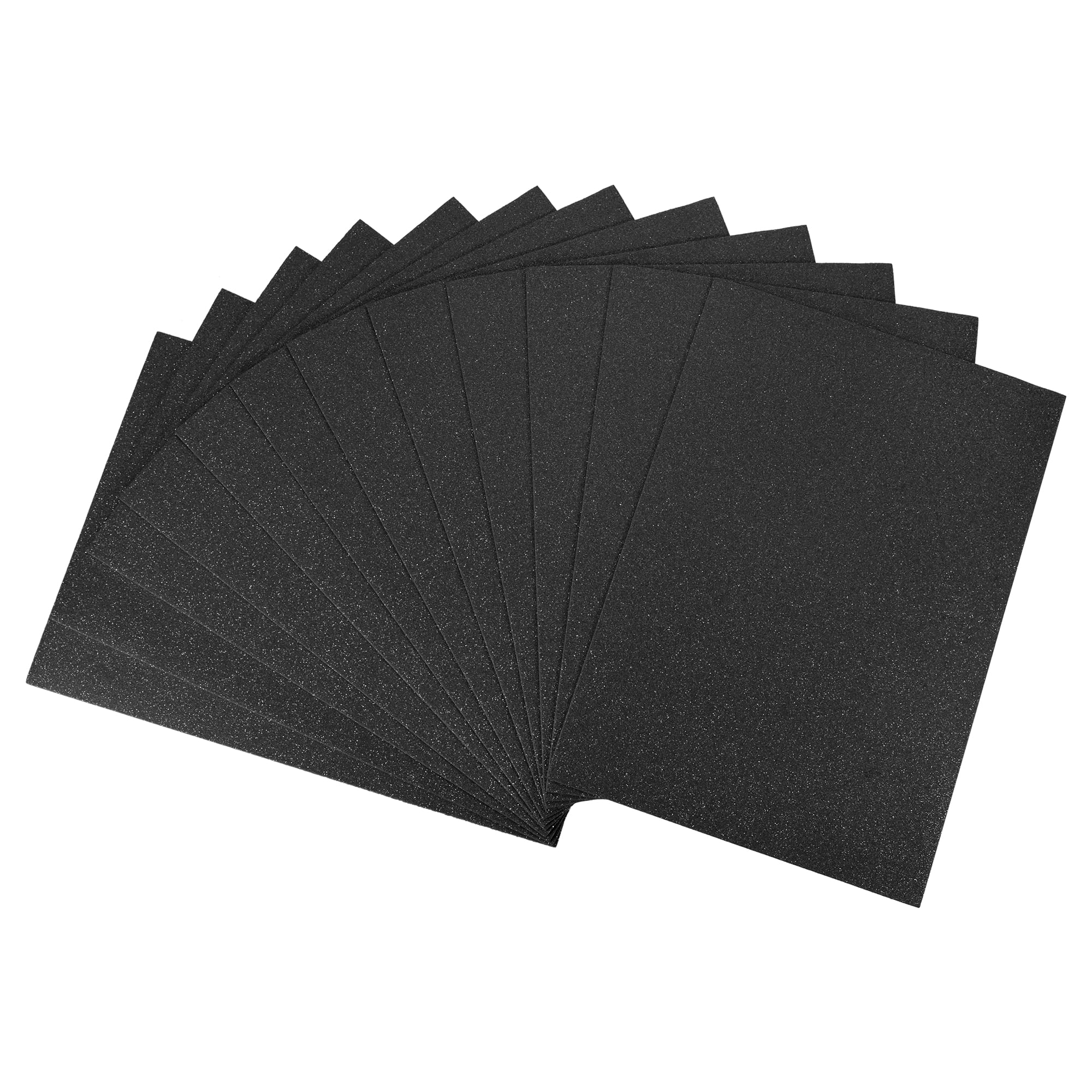 EVA Foam Sheets Black 10.8x8.4 Inch 1.5mm Thickness for Crafts DIY Pack of  2