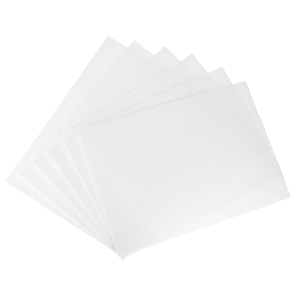 Uxcell White Shiny EVA Foam Sheets 11 x 8" 2mm Thick for Crafts DIY 6 Pcs