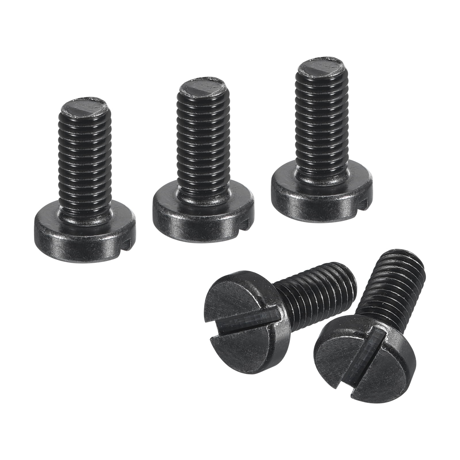 Uxcell Black Oxide Slotted Button Head Screws,100Pcs 6-48 x 5 16"  Carbon Steel Machine Screw for Furniture Installation