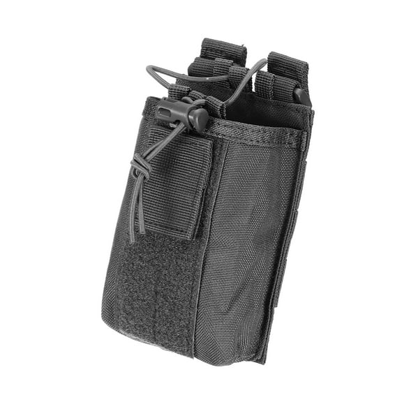 Uxcell Black Radio Pouch Walkie Talkie Protective Cover Nylon Holder Carry Bag