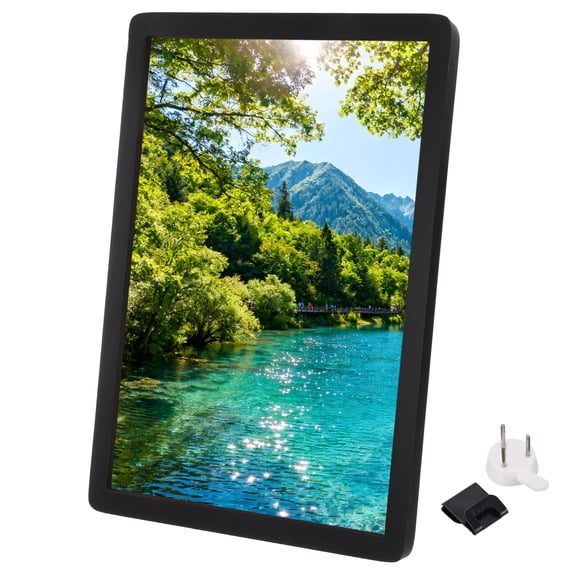 Uxcell Black Rectangle Photo Frame, 13.2x17.2" Wooden Photo Frame Wall Mount & Tabletop Display Round Corner for Pictures Certificates Home Decor, Suits for 30.5x40.6cm Photo